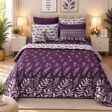 Retro Vibes 7Pc Printed Comforter Set - The Linen House