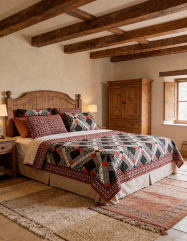 Retro Vibes 7Pc Printed Comforter Set - The Linen House