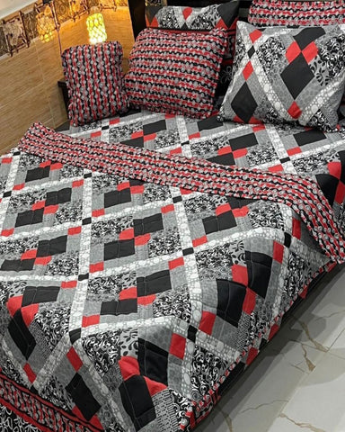Retro Vibes 7Pc Printed Comforter Set - The Linen House