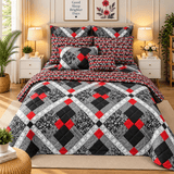 Retro Vibes 7Pc Printed Comforter Set - The Linen House
