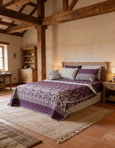 Retro Vibes 7Pc Printed Comforter Set - The Linen House