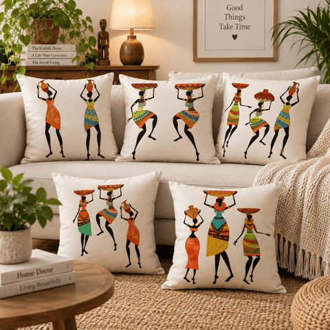 Rhythms of Tradition Cushion Covers (Pack of 5) - The Linen House
