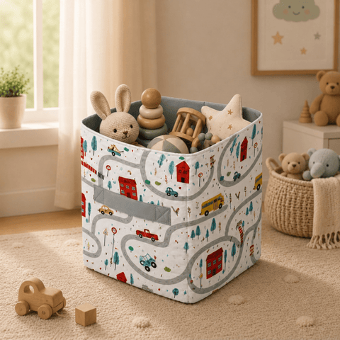 Road Trip Toy Basket - The Linen House