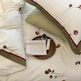 Rose Flower Digital Print Duvet Set– Luxury Bedding - The Linen House