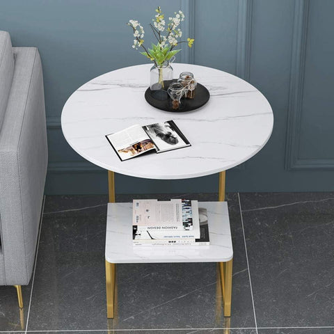 Round Coffee Side Table - The Linen House