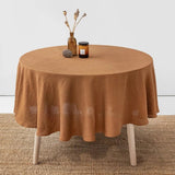 Round Table Cloth Solid Cotton - The Linen House