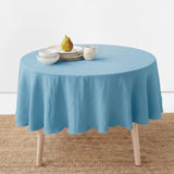 Round Table Cloth Solid Cotton - The Linen House