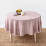 Round Table Cloth Solid Cotton - The Linen House