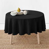 Round Table Cloth Solid Cotton - The Linen House