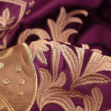 Royal Crest Embroidered Cushion Cover Style 2 - The Linen House