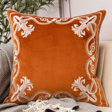 Royal Crest Embroidered Cushion Cover Style 3 - The Linen House
