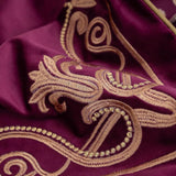 Royal Crest Embroidered Cushion Cover Style 3 - The Linen House