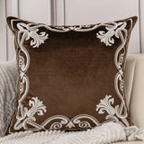 Royal Crest Embroidered Cushion Cover Style 3 - The Linen House
