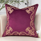 Royal Crest Embroidered Cushion Cover Style 3 - The Linen House