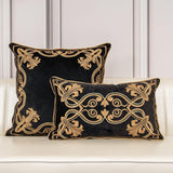 Royal Crest Embroidered Cushion Cover Style 3 - The Linen House