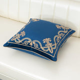 Royal Crest Embroidered Cushion Cover Style 3 - The Linen House