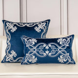 Royal Crest Embroidered Cushion Cover Style 3 - The Linen House
