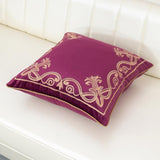 Royal Crest Embroidered Cushion Cover Style 3 - The Linen House