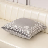 Royal Crest Embroidered Cushion Cover Style 3 - The Linen House