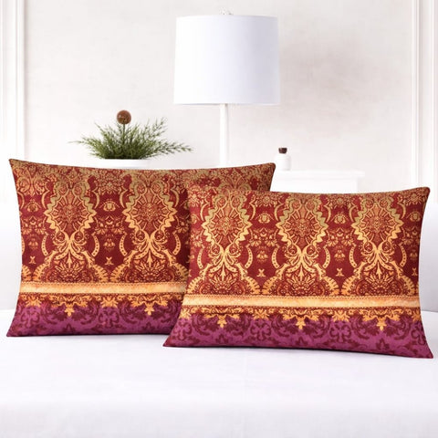 Royal Damask Elegance Pillow Cover (Pack of 2) - The Linen House