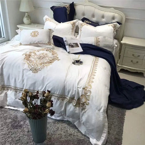 Royal Embroidery Duvet Set - The Linen House