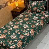Royal Style Floral Print Bedsheet – Single Size (Pack of 2) - The Linen House