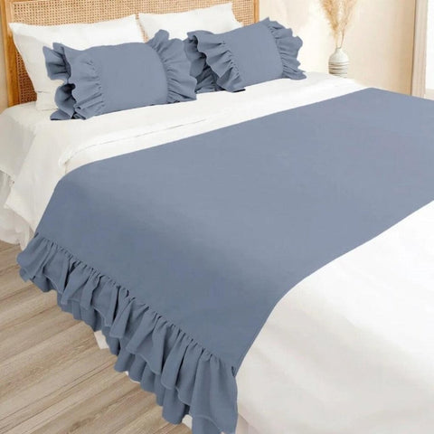Ruffle Bed Runner - The Linen House