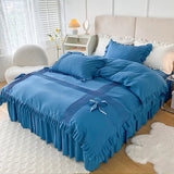 Ruffle With Pleat Duvet Set - The Linen House