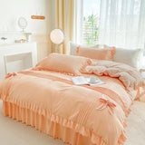 Ruffle With Pleat Duvet Set - The Linen House
