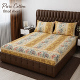 Rustic Floral Delight Fitted Sheet - The Linen House