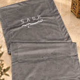 SABR Embroidered Luxury Velvet Prayer Mat - The Linen House