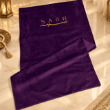 SABR Embroidered Luxury Velvet Prayer Mat - The Linen House