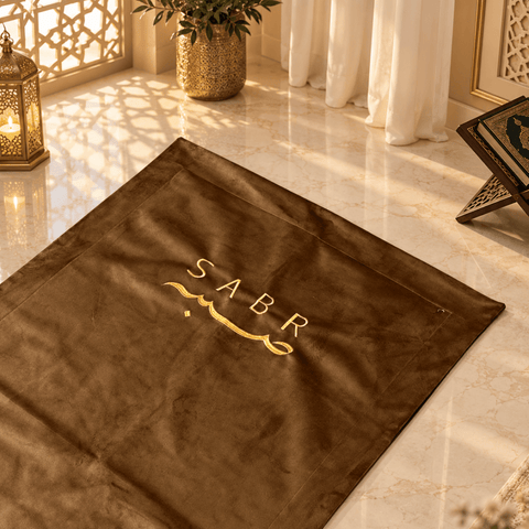 SABR Embroidered Luxury Velvet Prayer Mat