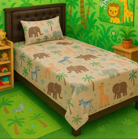 Safari Adventure Kids Bedsheet - The Linen House