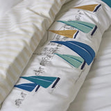 Sailboat Embroidery Duvet Set - The Linen House