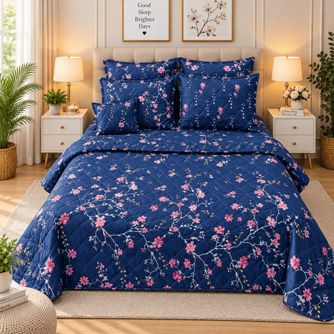 Serene Coastal 7Pc Bedspread Set - The Linen House