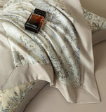 Serene Landscape Printed Duvet Set – Elegant Nature - Inspired Bedding with Soft Trim - The Linen House