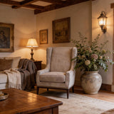 Set Of 2 Velvet Wing Chairs - The Linen House