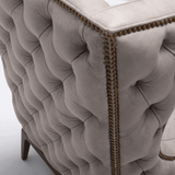 Set Of 2 Velvet Wing Chairs - The Linen House