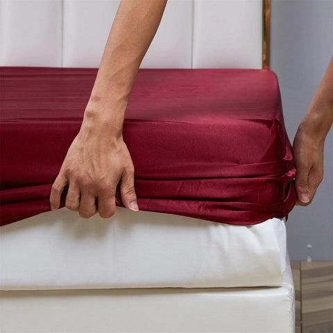 Shamoz Silk Fitted sheet - The Linen House