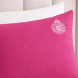 Shocking Pink Embroidered Bedding Set - The Linen House