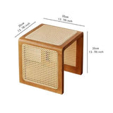 Side Table Lightweight Square NightStand for Lounge Room Restaurant - The Linen House