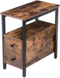 Side Table With 2 Drawer - The Linen House