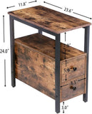Side Table With 2 Drawer - The Linen House