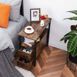 Side Table With 2 Drawer - The Linen House
