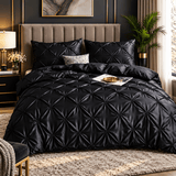 Silk Pintuck Duvet Set - The Linen House