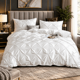 Silk Pintuck Duvet Set - The Linen House