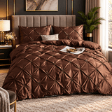 Silk Pintuck Duvet Set - The Linen House