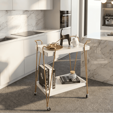 Simple European Dining Cart Trolley - The Linen House