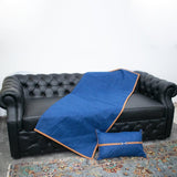 Sofa Throw (Blue) - The Linen House